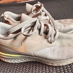 Nike Cream Sneakers with Air Cushioning